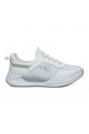 Acropol 137-25 Anorak Slip On Anatomik Erkek Sneaker Beyaz Gümüş