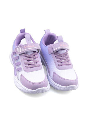 Ndrops 023-25 Anorak Anatomik Kız Çocuk Sneaker Lila Pembe 31-35