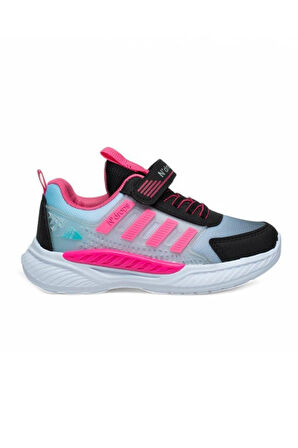 Ndrops 023-25 Anorak Anatomik Kız Çocuk Sneaker Siyah Fuşya 31-35