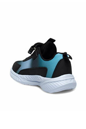 Ndrops 023-25 Anorak Anatomik Çocuk Sneaker Siyah Turkuaz 31-35