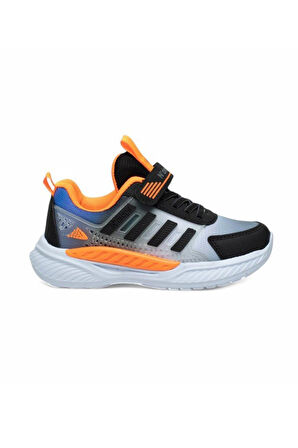 Ndrops 023-25 Anorak Anatomik Çocuk Sneaker Siyah Oranj 31-35