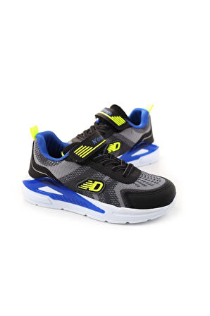 Ndrops 019-25 Anorak Anatomik Çocuk Sneaker Siyah Sax 31-35