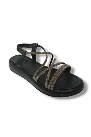 Fancy 51-25 Antomik Taşlı Dolgu Topuk Kadın Sandalet