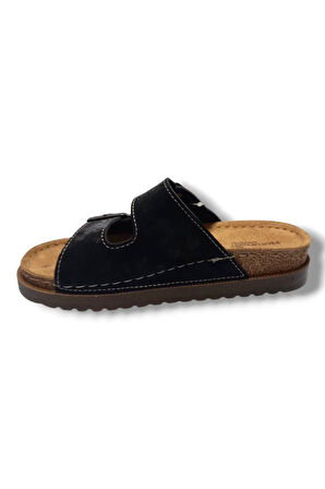 Gezer 16323-25 Parlak Çift Bant Anatomik Kadın Terlik