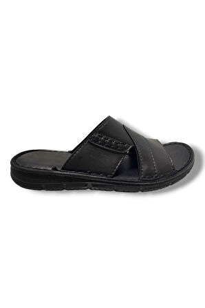 Class C601-25 Deri Anatomik Soft Erkek Terlik