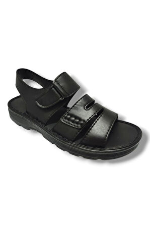 Class C605-25 Deri Anatomik Cırt Bant Soft Erkek Sandalet