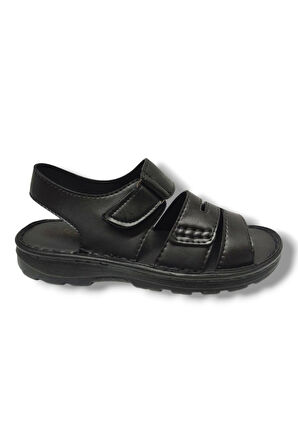 Class C605-25 Deri Anatomik Cırt Bant Soft Erkek Sandalet