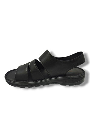 Class C605-25 Deri Anatomik Cırt Bant Soft Erkek Sandalet
