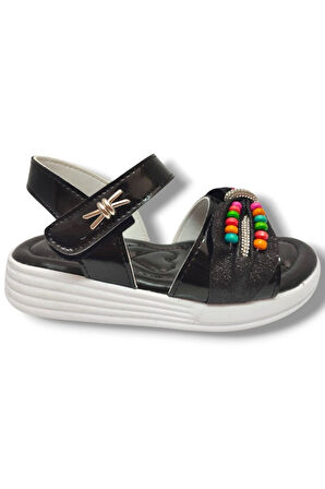 Butiqe 1809-25 Boncuk Taşli Anatomik Kız Çocuk Sandalet 31-35
