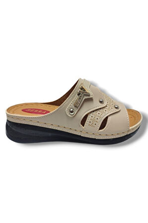 Serra 638-25 Anatomik Masaj Taban Fashion V Tokalı Kadın Terlik