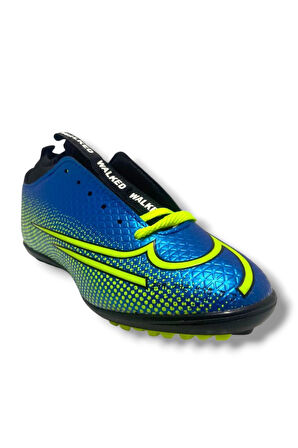 Walked 437-25 Çoraplı Halı Saha Krampon Mavi Sarı 36-39