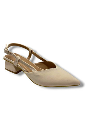 C-Shoes 6004-25 Zara V Ağız Kısa Topuk Kadın Ayakkab