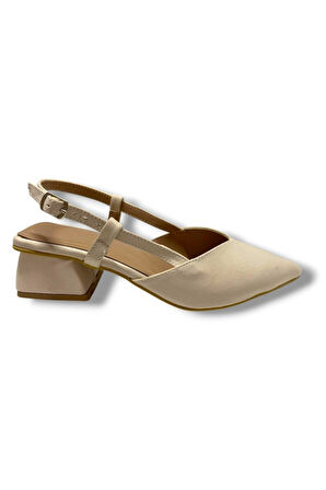 C-Shoes 6004-25 Zara V Ağız Kısa Topuk Kadın Ayakkab