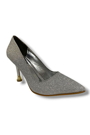 Cshoes 751-25 Simli İnce Topuk Kadın Stiletto