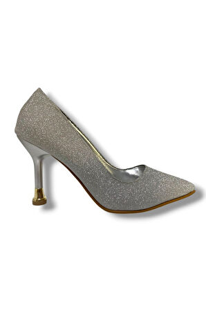 Cshoes 751-25 Simli İnce Topuk Kadın Stiletto
