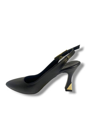 C-Shoes J800-25 Arkası Açık İnce Topuk Kadın Stiletto