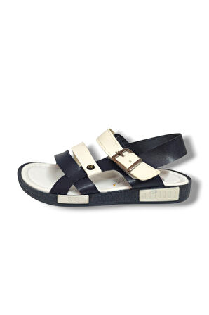 Şiringenç 1509-20 Anatomik Çirt Bant Erkek Çocuk Sandalet Lacivert Beyaz 31-36
