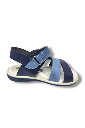 Şiringenç 1562-20 Anatomik Çirt Bant Erkek Çocuk Sandalet Lacivert Mavi 21-25