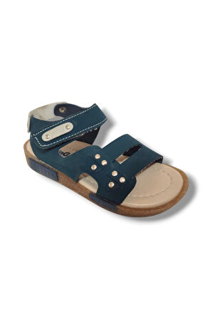 Şiringenç 1577-20 Tek Bant Cırtlı Erkek Çocuk Sandalet Lacivert 26-30