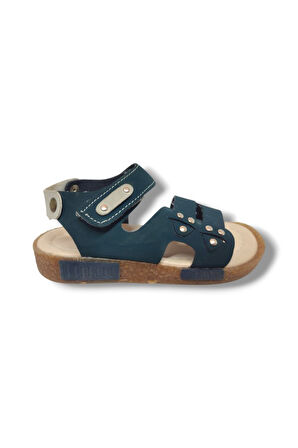 Şiringenç 1577-20 Tek Bant Cırtlı Erkek Çocuk Sandalet Lacivert 26-30