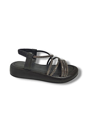 Fancy 051-25 Taşlı Trend Fashion Kadın Sandalet