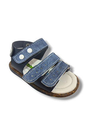 Şirinbebe 1631-20 Anatomik 3 Cırt Bant Erkek Çocuk Sandalet Lacivert Mavi 18-20
