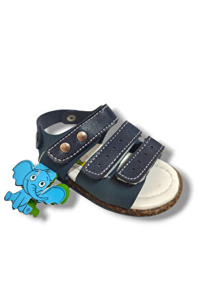 Şirinbebe 1644-20 Anatomik 3 Cırt Bant Erkek Çocuk Sandalet Lacivert 18-20