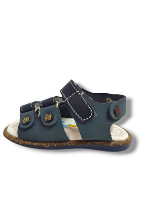Şirinbebe 1644-20 Anatomik 3 Cırt Bant Erkek Çocuk Sandalet Lacivert 18-20