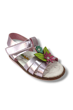 Şirinbebe 1647-20 2 Çiçekli Kız Çocuk Sandalet 21-25