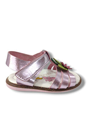 Şirinbebe 1647-20 2 Çiçekli Kız Çocuk Sandalet 21-25