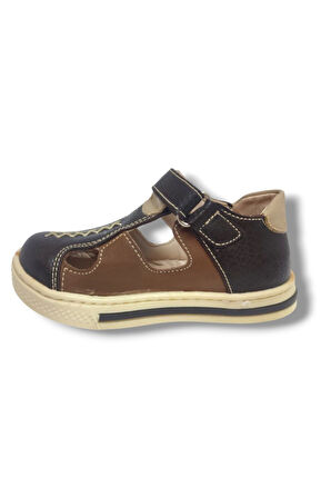 Şiringenç 1652-20 Dikişli Erkek Çocuk Sandalet Kahverengi Vizon 21-25
