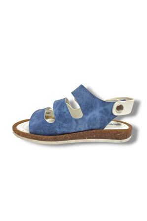 Şiringenç 1672-20 3 Bant Erkek Çocuk Sandalet Beyaz Mavi 26-30