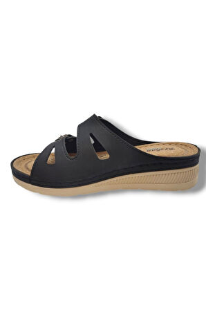 Avox 765-25 Çift Tokalı Comfort Kadın Terlik