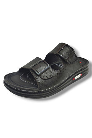 Pera 05-25 Anatomik Çift Bant Tokalı Erkek Terlik