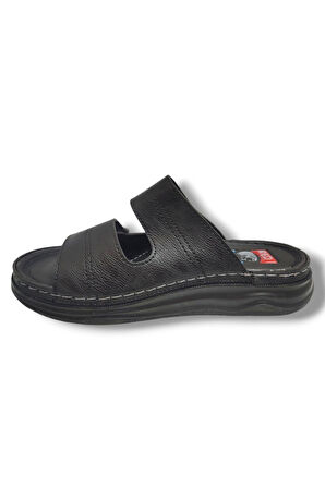 Pera 04-25 Anatomik Çift Bant Cırtlıı Erkek Terlik