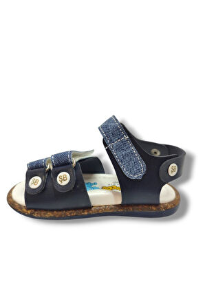 Şiringenç 1720-20 Anatomik 3 Cırt Bant Erkek Çocuk Sandalet Lacivert Mavi 21-25