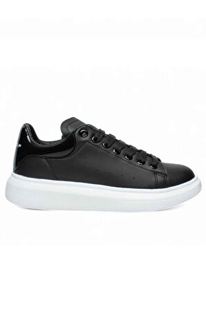Best Of 150-25 Deri Anatomik Sneaker Siyah Beyaz 36-40