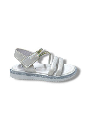 Arzen Bebe 221-25 Anatomik Taşlı Cırtlı Kız Çocuk Sandalet 26-30