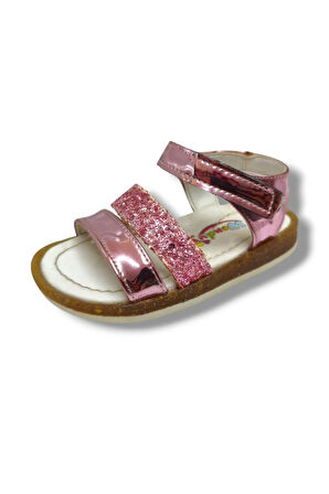 Wendy Bebek 3010-20 Rugan Deri Simli Şerit Kız Çocuk Sandalet