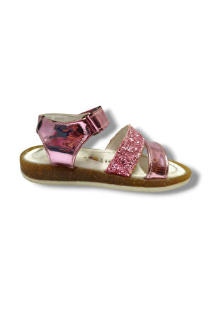 Wendy Bebek 3010-20 Rugan Deri Simli Şerit Kız Çocuk Sandalet