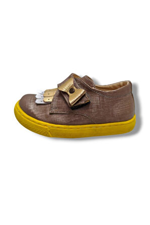 Şirinbebe 3021-20 Püskül Cırtlı Kız Çocuk Ayakkabı 21-25