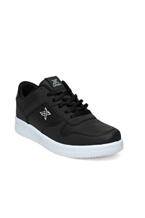 Luttoon 4027-25 Cilt Deri Anatomik Erkek Sneaker Siyah Beyaz