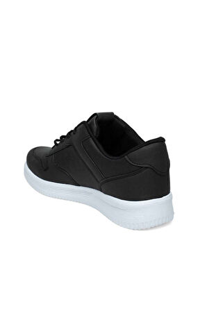 Luttoon 4027-25 Cilt Deri Anatomik Erkek Sneaker Siyah Beyaz