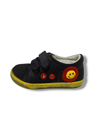 Pinky Bebe 3076-20 Smilee 2 Cırt Erkek Çocuk Ayakkabı Lacivert Kırmızı