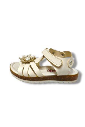 Şiringenç 3083-20 Çapraz Şerit Çiçekli Kız Çocuk Sandalet 26-30