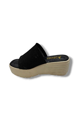 Cakgo 252-25 Triko Anatomik Ultra Soft Dolgu Topuk Kadın Terlik