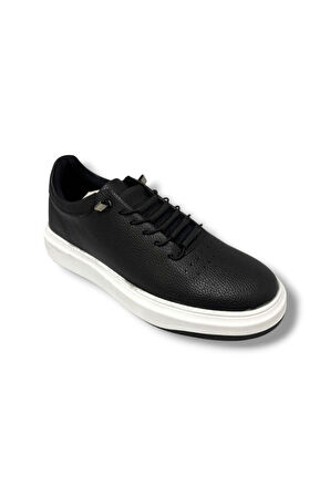 Conteyner 404-26 Deri Anatomik Erkek Ayakkabı Siyah Beyaz