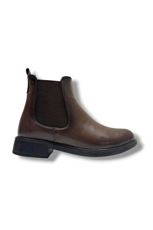 Fancy 5006-26 Anatomik Cilt Deri Lastikliı Kadın Bot