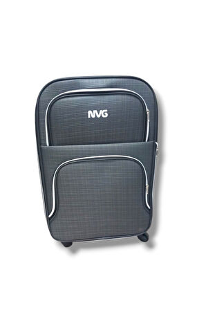 NVG 850-26 Havlu Kumaş 2 Teker Ekose Desen Büyük Boy Valiz