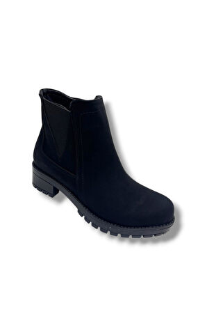 Efsun 1663-26 Yağlı Deri Fermuarlı Kadın Bot